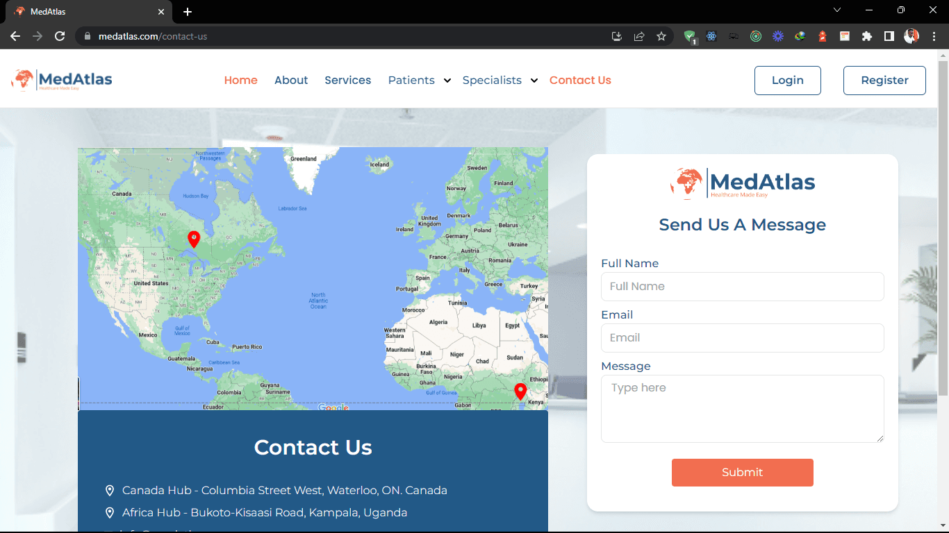 Medatlas Website Connecting Doctors to Patients in Africa